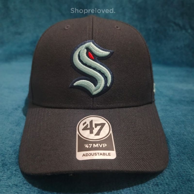 Topi 47 brand mvp seattle kraken nhl ballpark navy