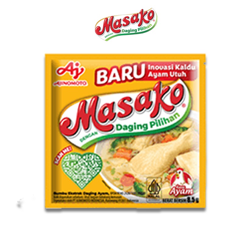 

Masako Ayam Bumbu Kaldu Penyedap ( 6 pcs )