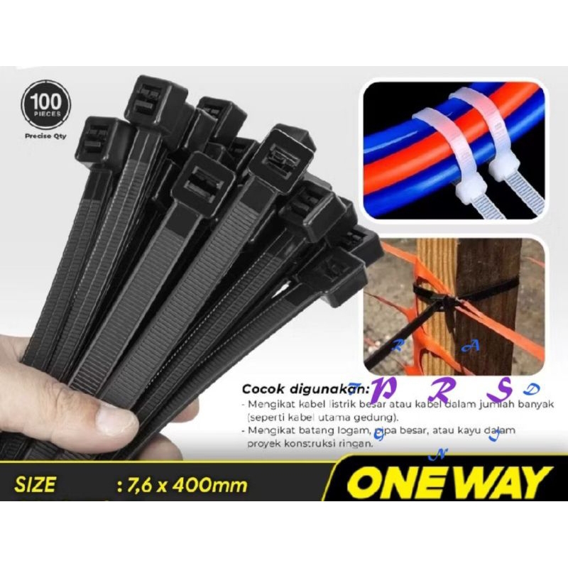 

Kabel Ties 7.6x400 Mm/Kabel Ties 7.6x40 cm/Kab Ties 40 cm/Kabel Ties One Way