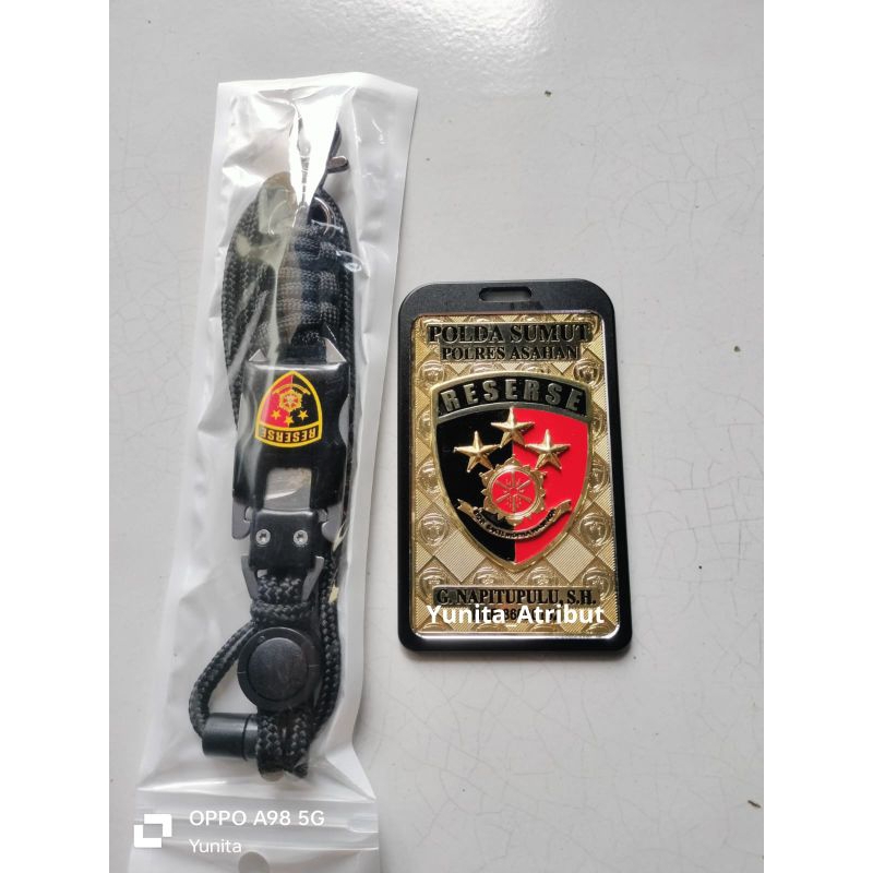 

custom id card lanyard reserse bareskrim reskrim bareskrim kualitas premium name tag holder logo polri