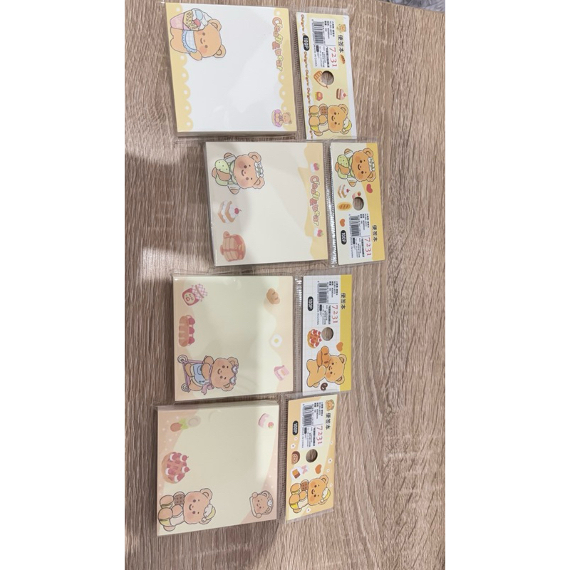 

sticky notes butterbear beruang lucu