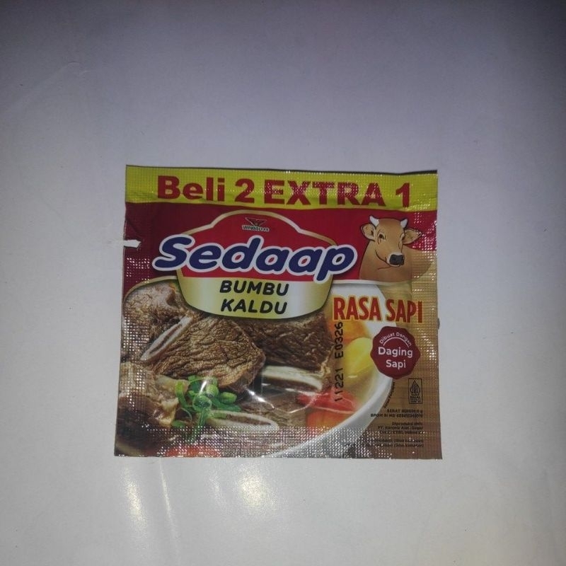 

Sedaap bumbu kaldu rasa sapi & ayam