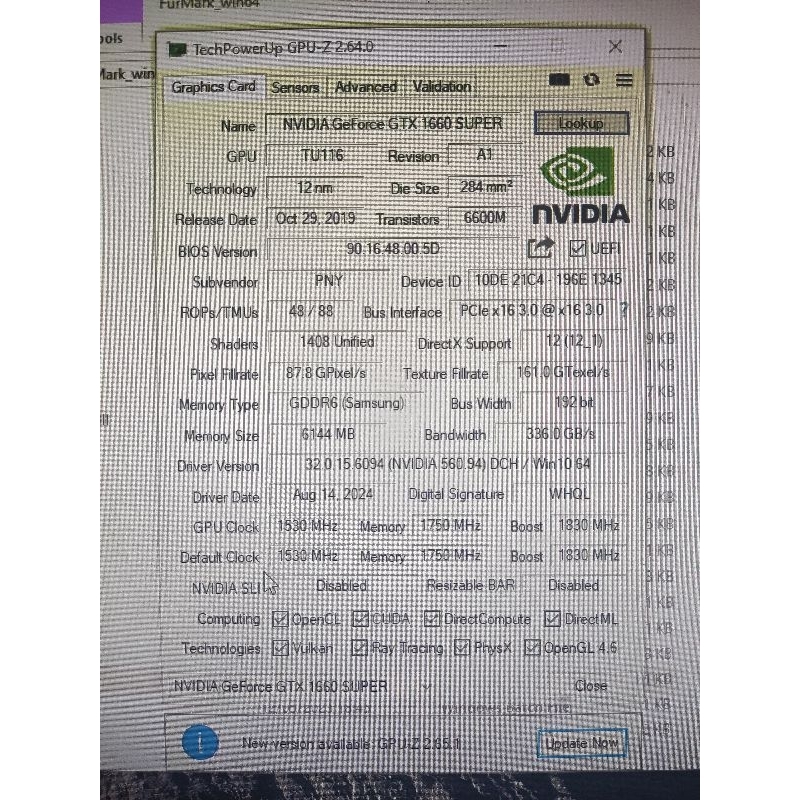 PNY GTX 1660 super 6gb