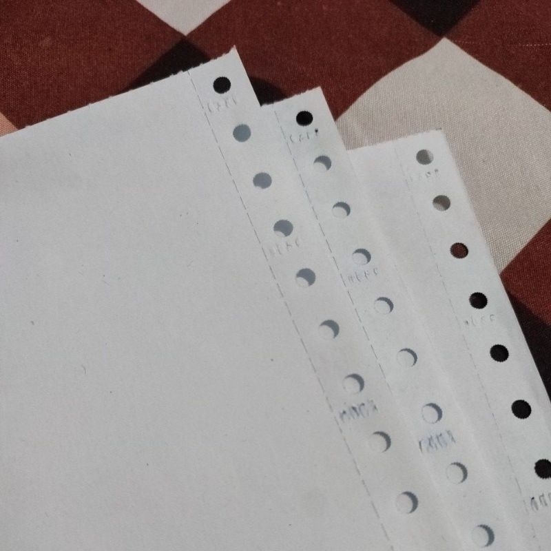 

[Ecer] Kertas countinuous form 3 ply 24x28 cm putih |murah| kertas rangkap| surat jalan