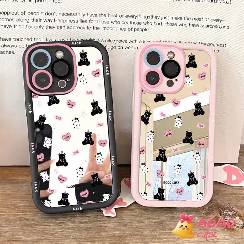 Casing HP Case Cermin Mirror Kaca Softcase Hardcase Android Iphone Untuk Tipe HP Xiaomi Redmi Poco
