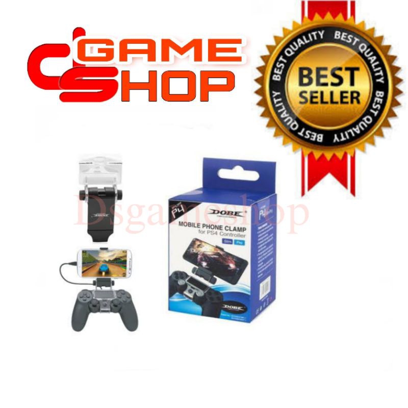 Mobile Clamp Phone DOBE ps4 controller / Holder hp Stik ps4 / Stick Ps4 holder
