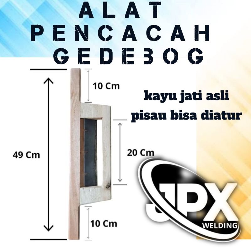 PISAU CACAH GEDEBOG PISANG / ALAT CACAH GEDEBOG PISANG / SERUT GEDEBOG PISANG