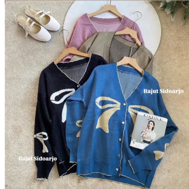 (Rajut Sidoarjo)Cardigan Yolanda - Coquette Cardigan Premium - Cardigan Knitt Premium