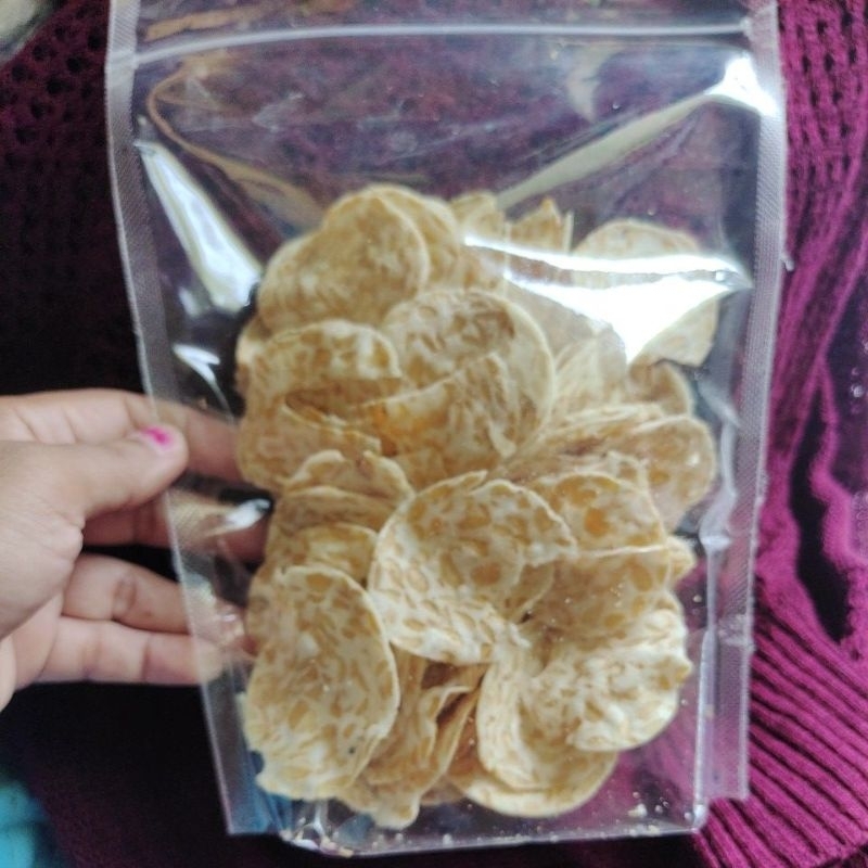 

kripik tempe bulat homemade asli Surabaya
