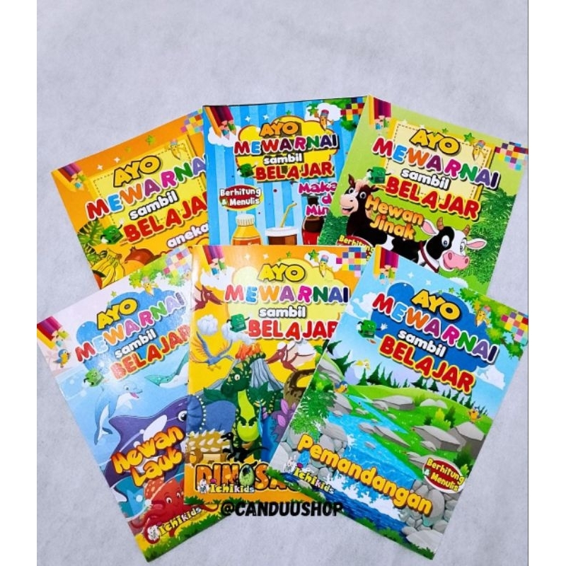 Buku Mewarnai Anak Paud TK SD