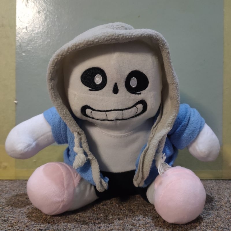 Boneka sans Undertale jaket biru