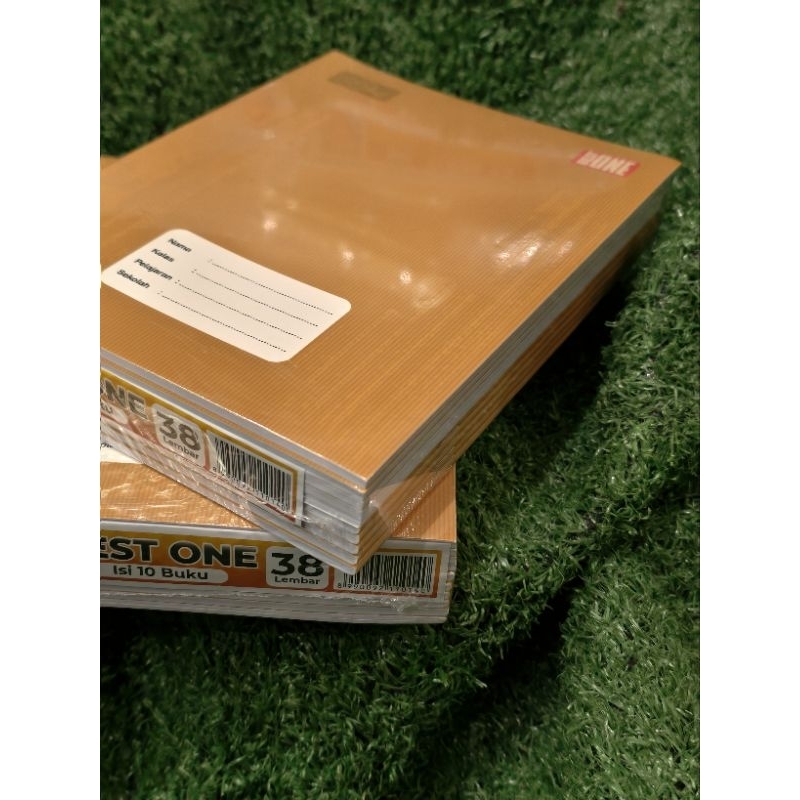 

buku tulis sampul KRAFT isi 38 lbr BEST ONE/per 10 buku/tebal 64 gsm/TERBARU