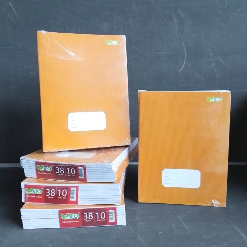 

Buku Tulis BIO 38 Lembar Kraft ( Pak 10 Buku ) [ Original ]