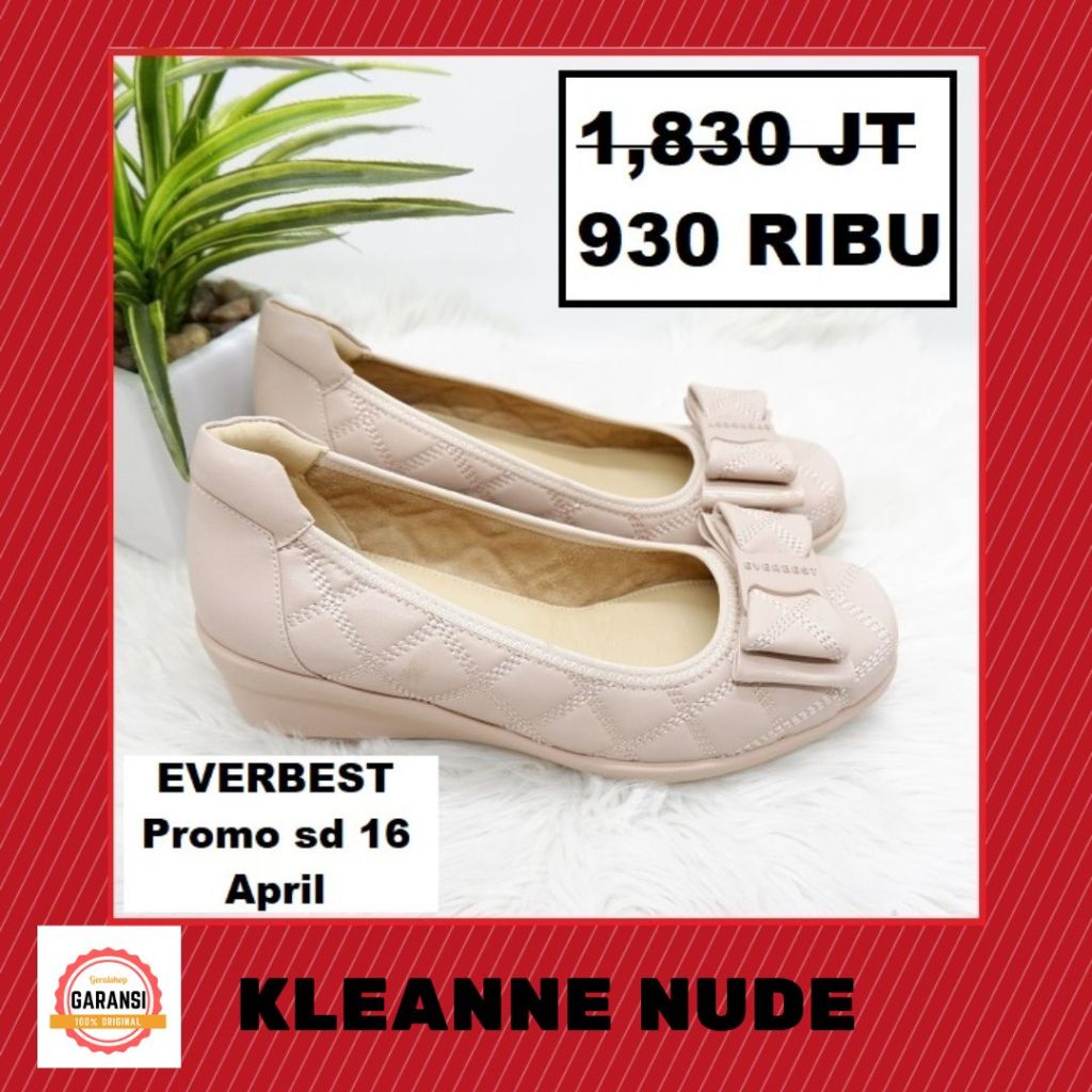 Sepatu wedges Wanita EVERBEST seri KLEANNE 100% ORIGINAL SALE