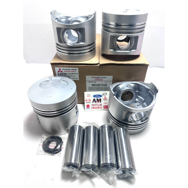 PISTON ASSY ATAU SEHER KOMPLIT MITSUBISHI 4D56 L300 DISEL DIESEL KUDA NEW L039 2.5 2500CC