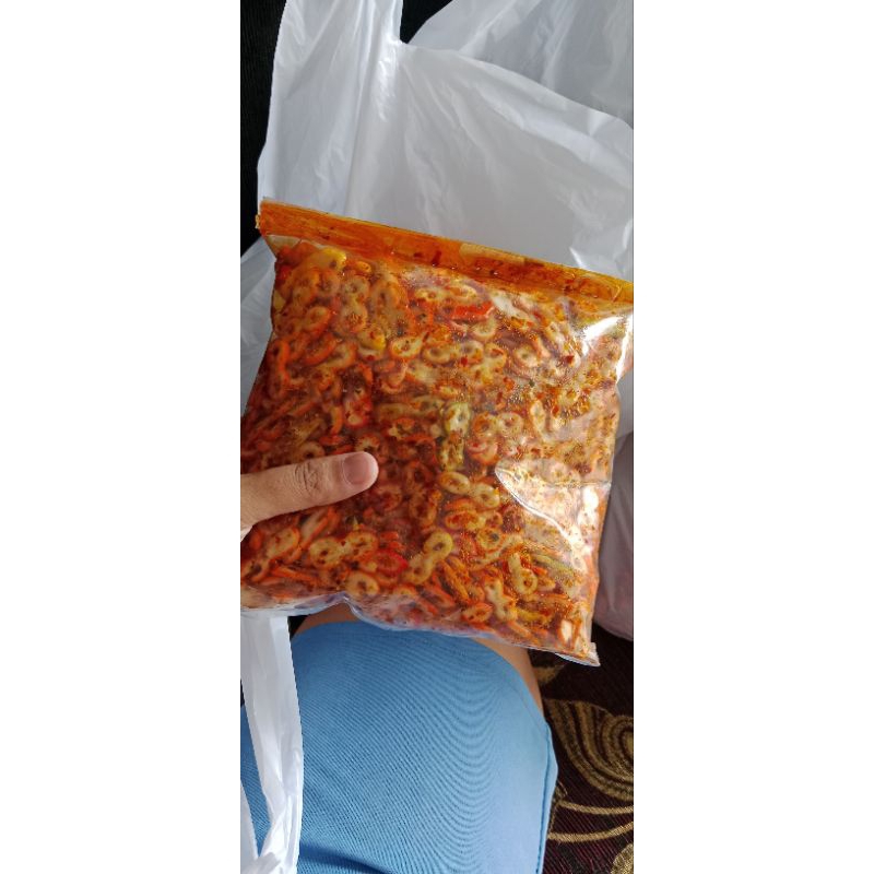 

SEBLAK KERING KERUPUK ANGKA 8 PEDAS GURIH EXTRA DAUN JERUK, CEMILAN VIRAL UKURAN 500GRAM