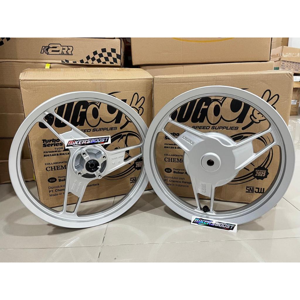 Velg CHEMCO Sugooi 160/185-14 Sporty Smile Xeon Mio M3 GEAR Soul Fino Mio J Sugoi SILVER