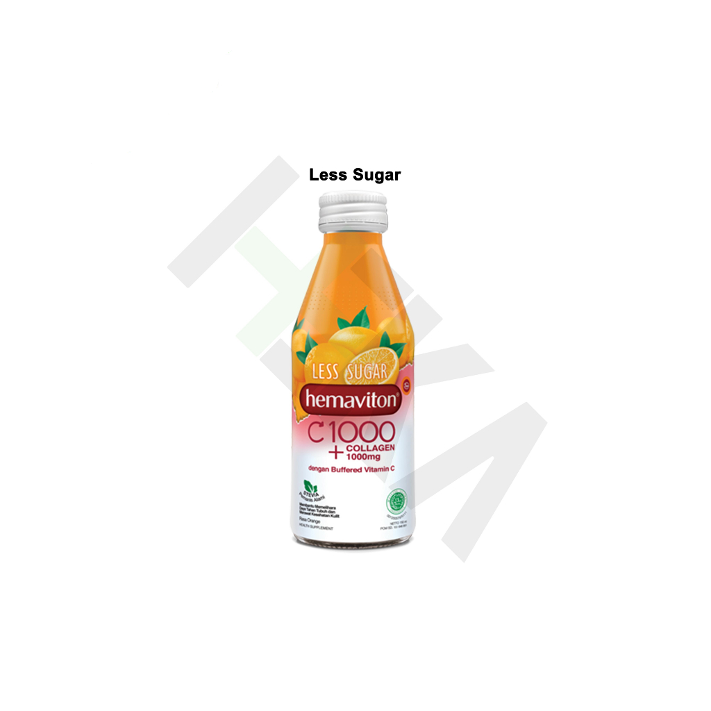 Hemaviton C1000+Collagen 1000mg Botol 150 ml Orange Jeruk Vitamin C [Tembalang]