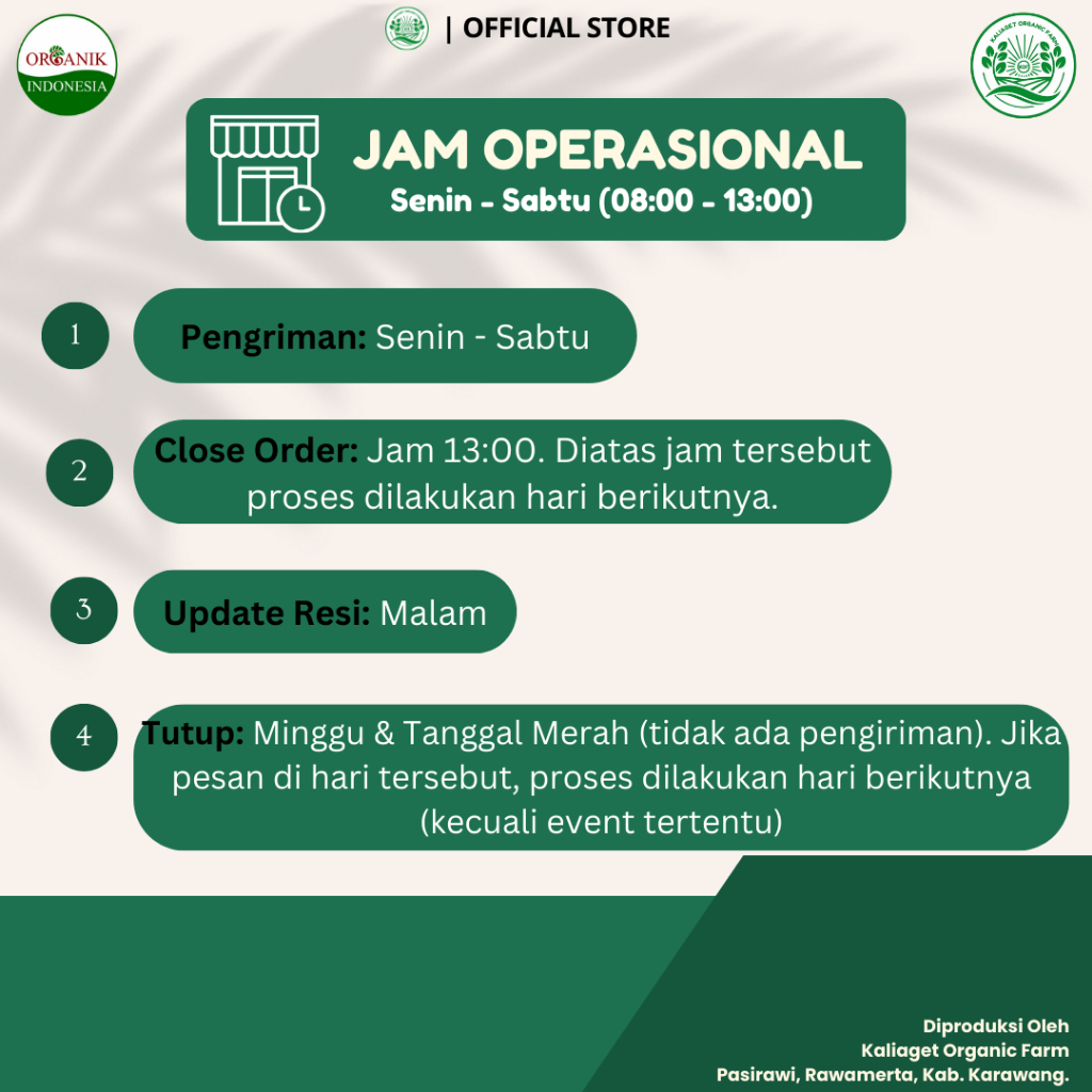 

KTr190 Kaliaget Beras Organik PW Brown/Coklat 1 Kg (Pecah Kulit)