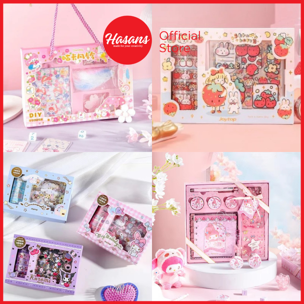 

[1 SET] Mainan Sticker Anak-Anak / Sticker Box Sanrio / Gift Box Sanrio / Sticker Sanrio / Sticker Joytop / Joytop Gift Box Dessert & JK Academy