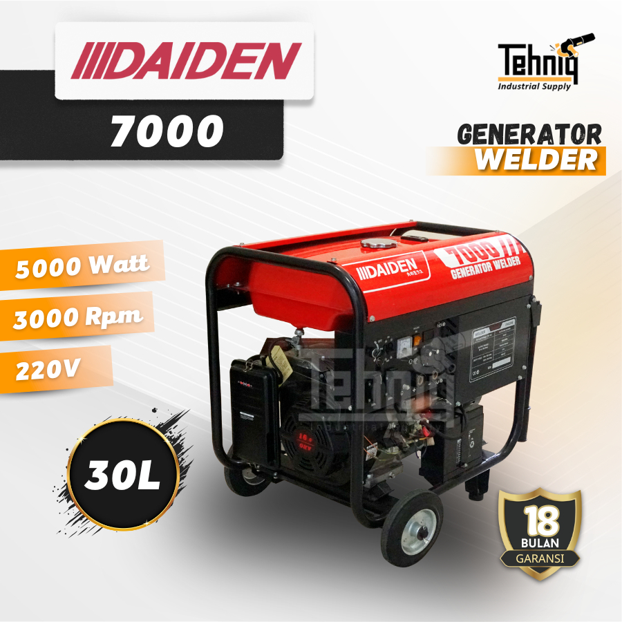 Daiden 7000 Mesin Las Genset Generator Welder