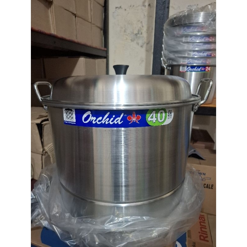 Dandang / Langseng / Panci serba guna / Panci Alumunium Orchid 40 cm