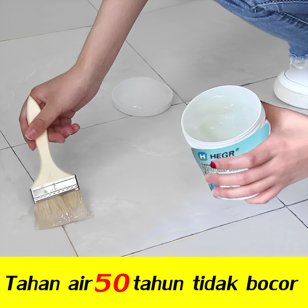 HEGR Super Kuat Transparan Perekat Tahan Air,untuk Toilet/kolam renang/dinding/atap/ubin,anti bocor 