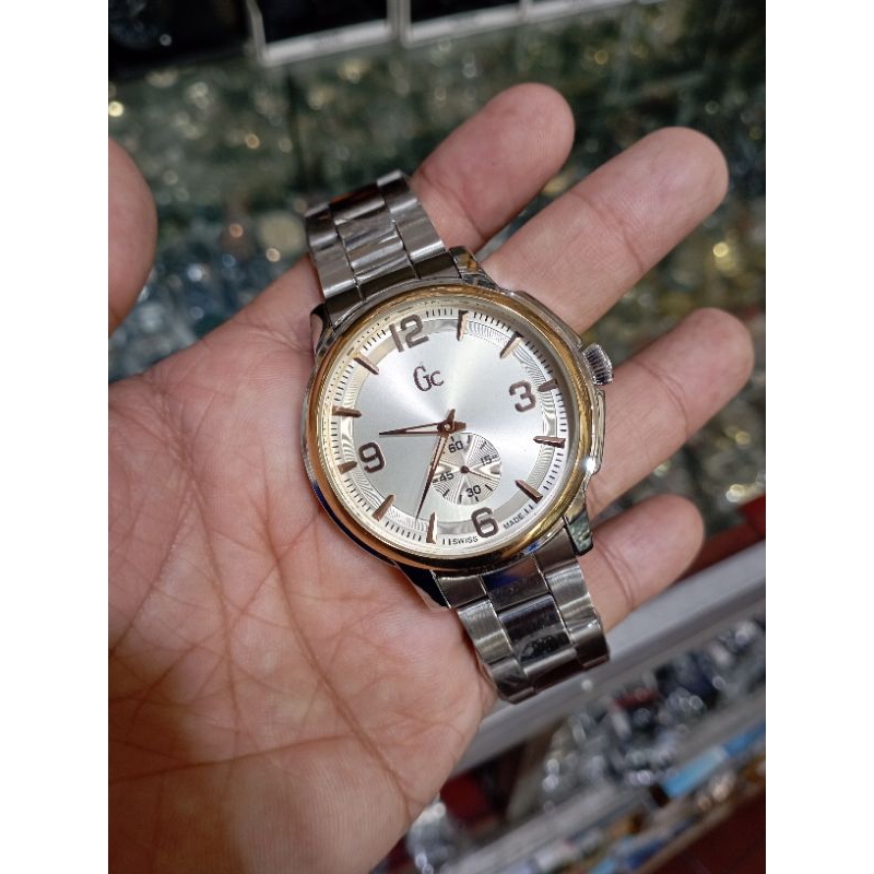 jam tangan pria fashionable GC quartz water resist