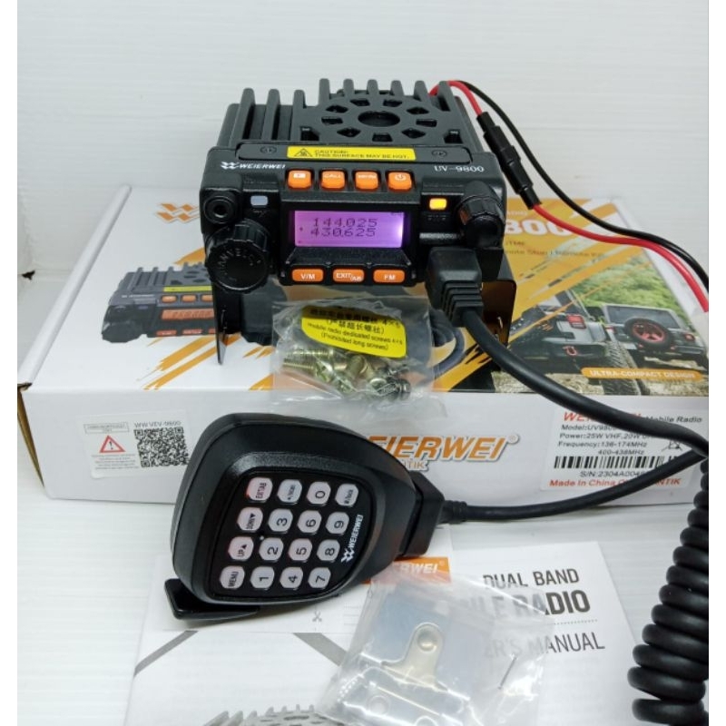 RADIO RIG MINI WEIERWEI  UV-9800 DUA BAND/ ASLI/ MURAH