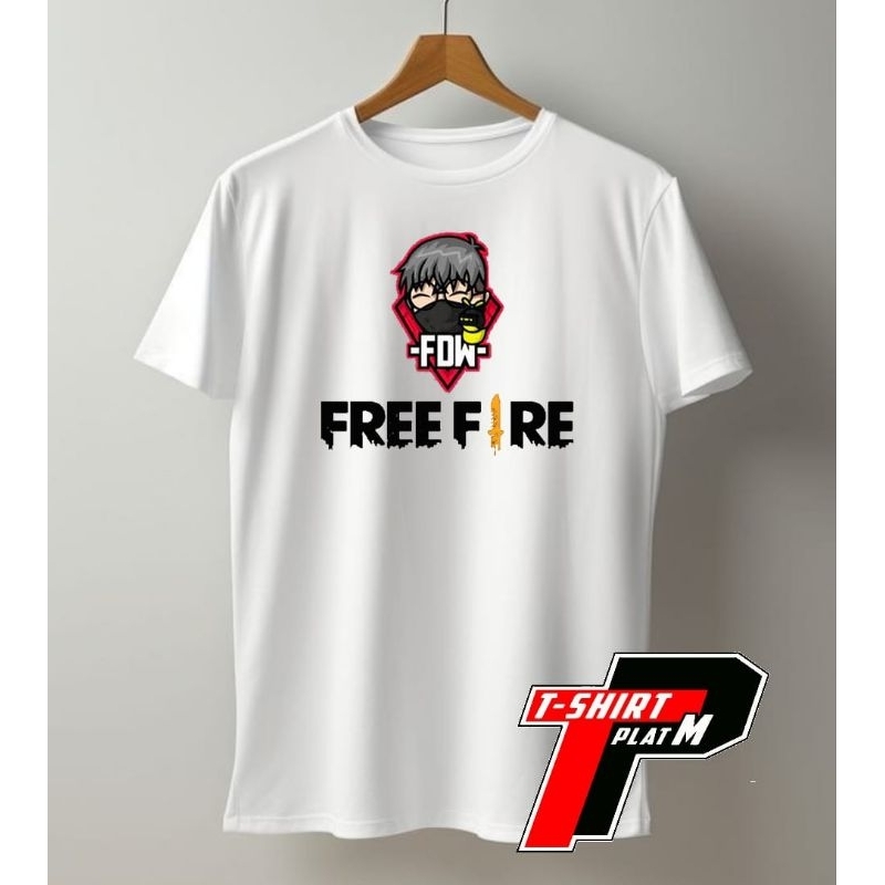 Kaos Unisex - Free Fire FDW Semi Cotton 30s