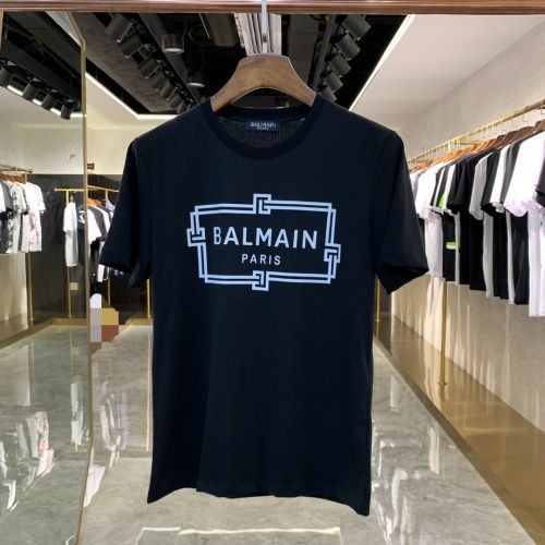 kaos tshirt balmain casual art logo distro unisex sport style