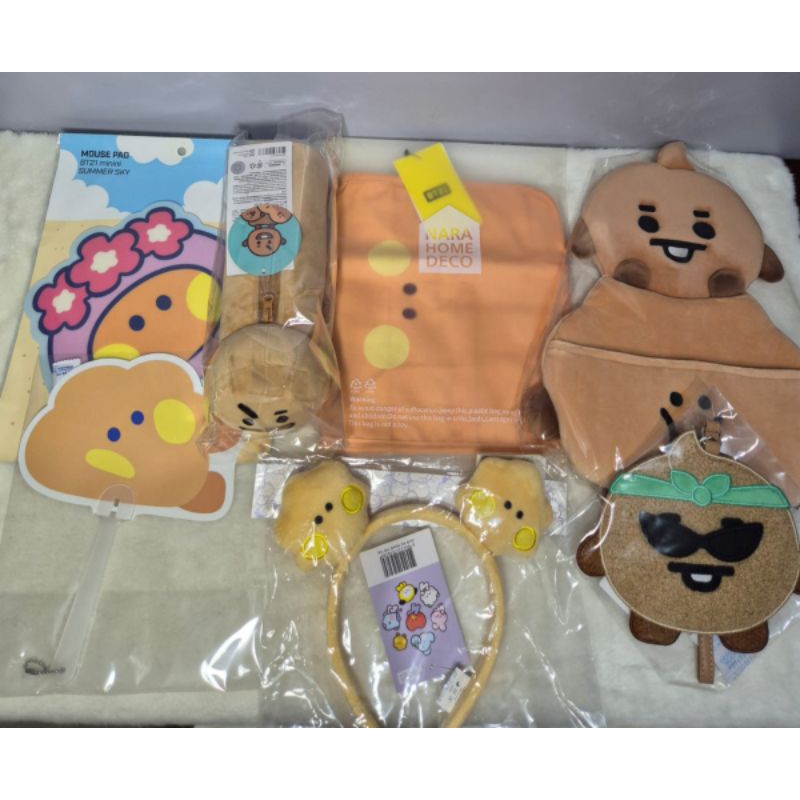 READY DOLL KEYRING PLUSH KEYRING BT21 SHOOKY OFFICIAL