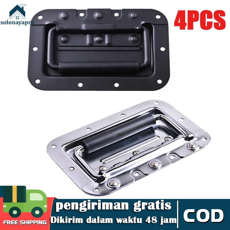 4PCS Handel bobok box hardcase besi silver handle bobok asesoris mixer