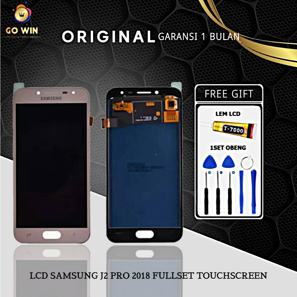 ORIGINAL LCD SAMSUNG J2 PRO 2018 / J250 FULLSET TOUCHSCREEN