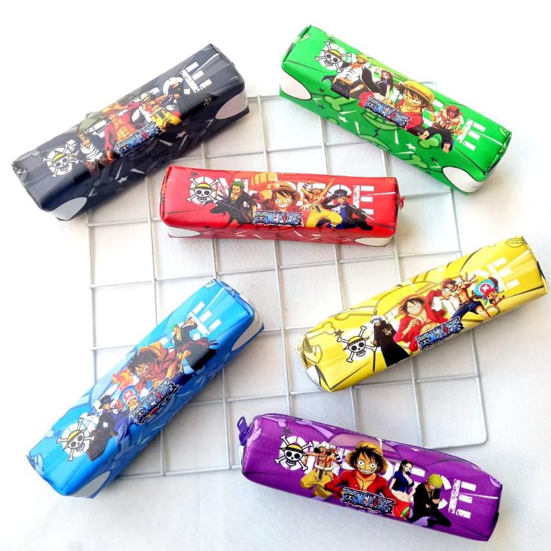 

Tempat Pensil Karakter Kotak Pensil Zipper Unik Kartun One Piece