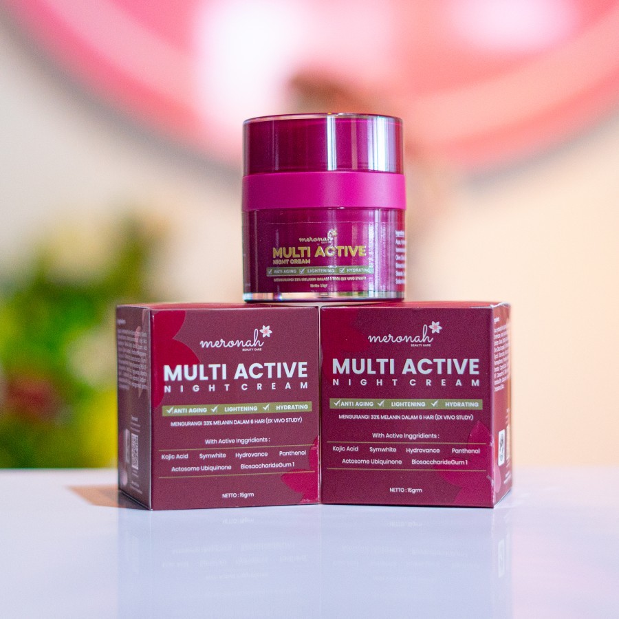 MERONAH MULTIACTIVE NIGHT CREAM ORIGINAL BPOM 100%