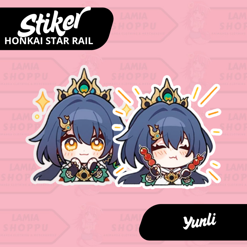 

Stiker Honkai Star Rail Yunli | Sticker Yunli HSR | Merch Anime Game Vinyl Anti Air
