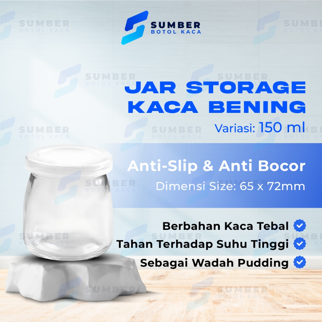 Jar Puding 150ml/ Botol Jar Puding 150ml