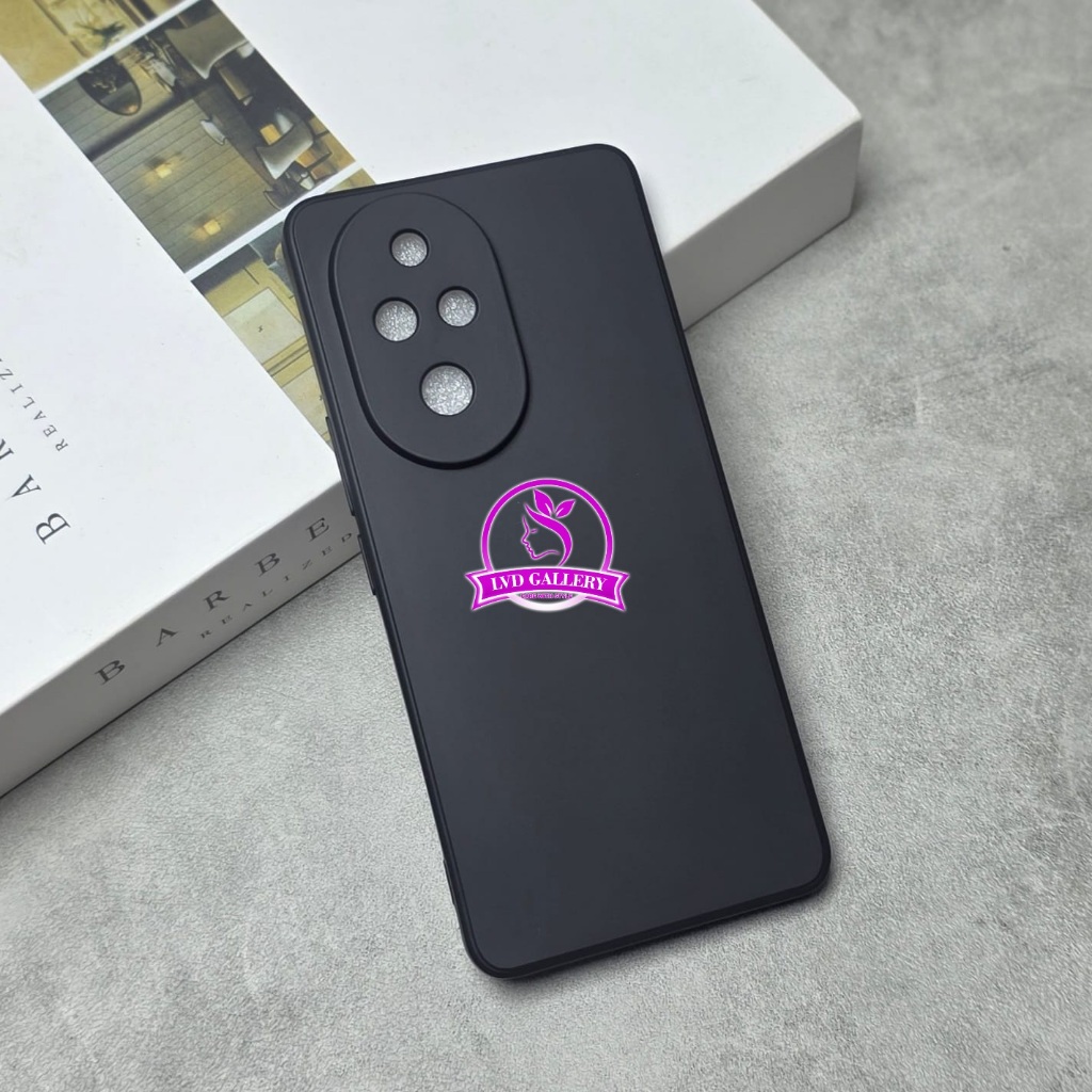 Honor 20 Honor 20 Pro Honor 200 Pro liquid Silicone / Macaron Square Color Black Case Honor 20 Honor