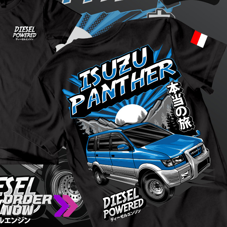 KAOS MOBIL ISUZU PANTHER  |KAOS PANTHER TERBARU |KAOS MOBIL ISUZU PANTHER