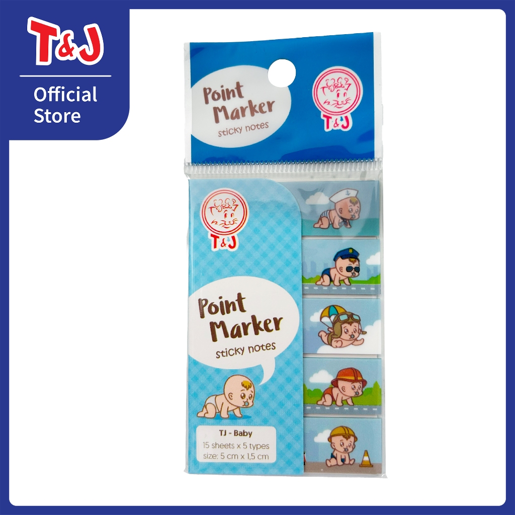 

T&J Labels POINT MARKER STICKY NOTES TJ-BABY
