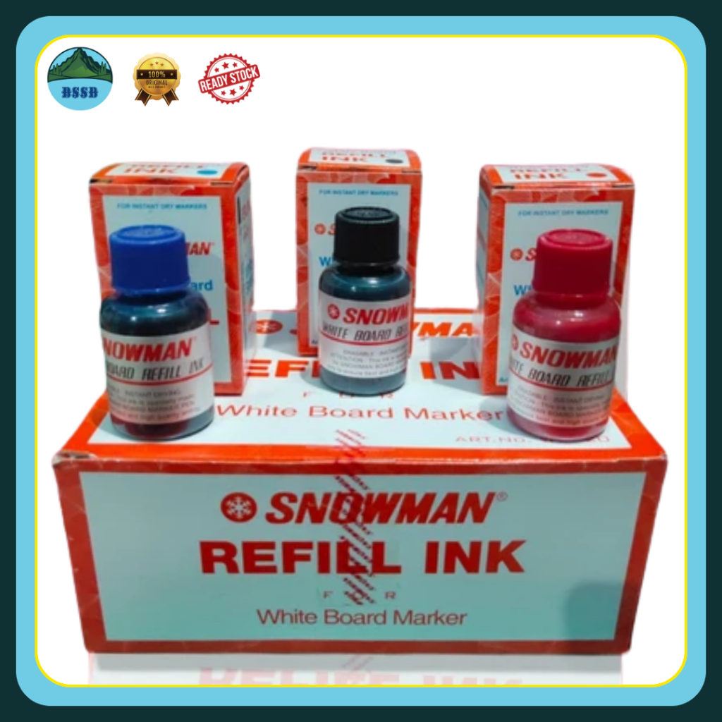 

Tinta Hitam Refill Spidol Whiteboard Snowman | Tinta Snowman whiteboard WBI-20