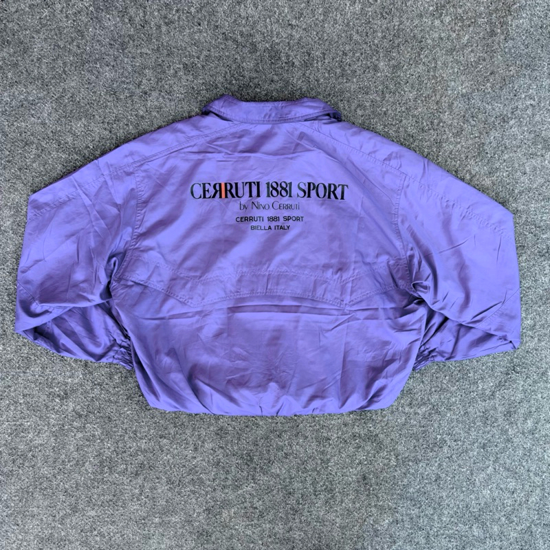 Windbreaker jacket cerruti vtg big logo