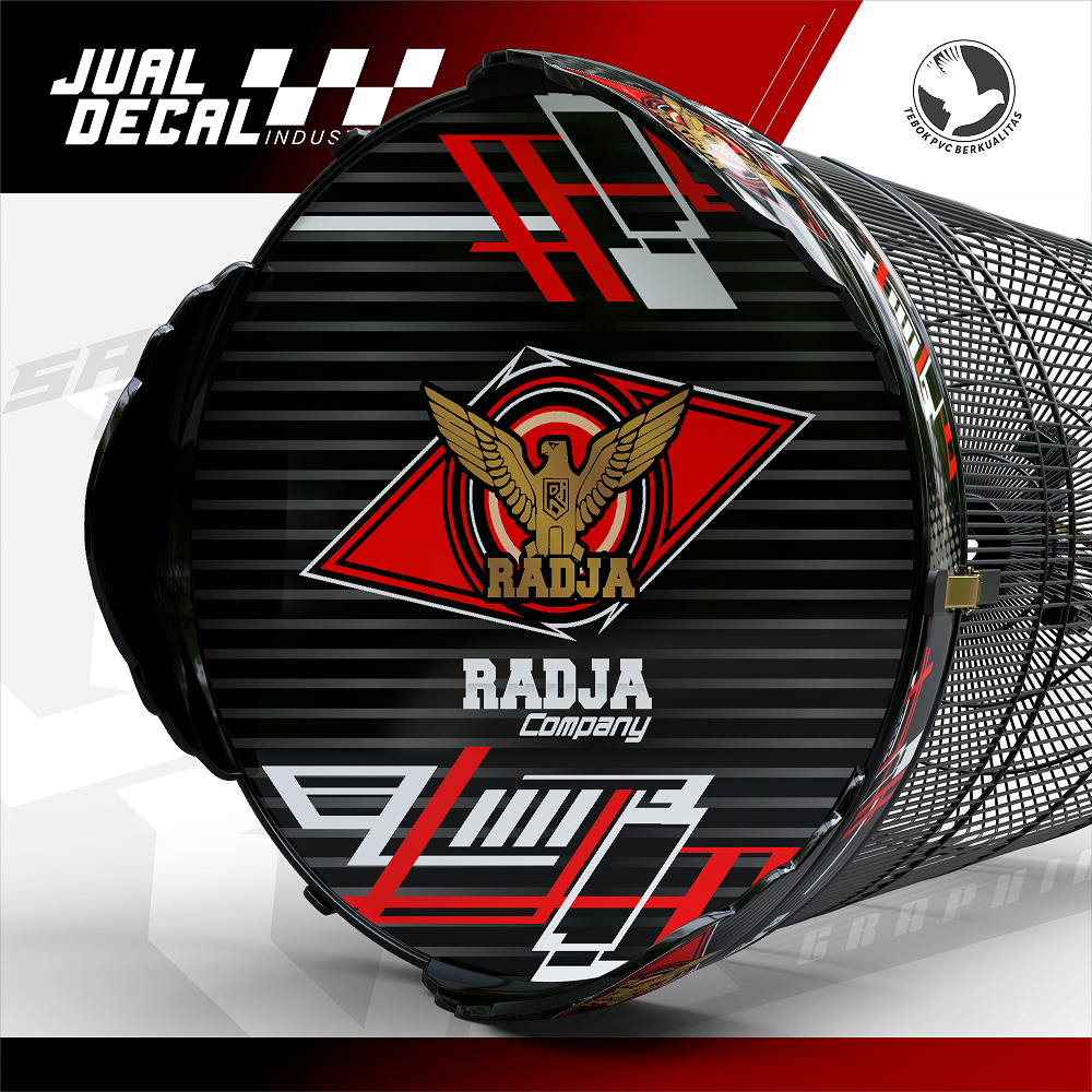 Stiker Sangkar MURAI RADJA LINE Custom Decal Tebok Kandang Burung Kacer Anis Variasi