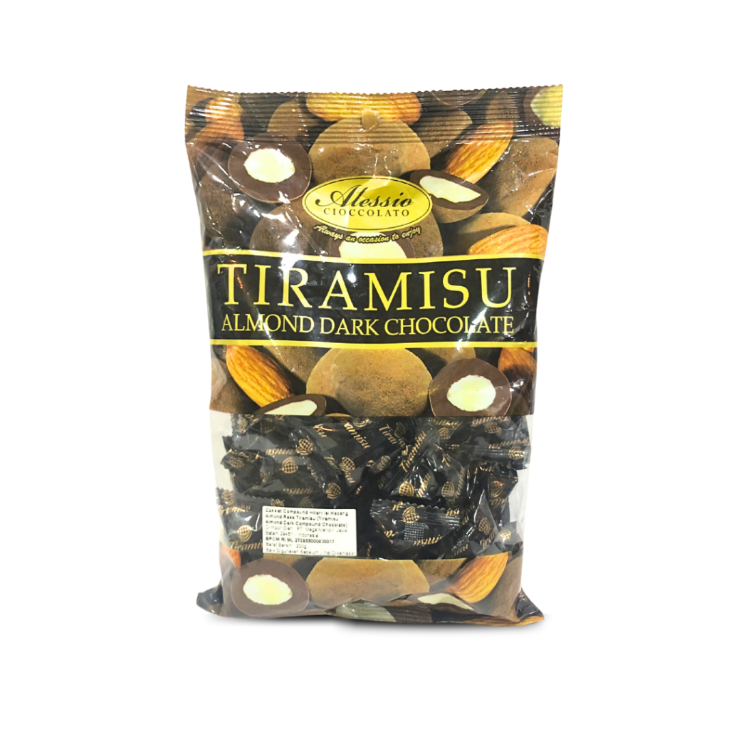 

Cokelat alessioTiramisu Almond Dark Choco 200gr/Cokelat alessio Almond Dark choco