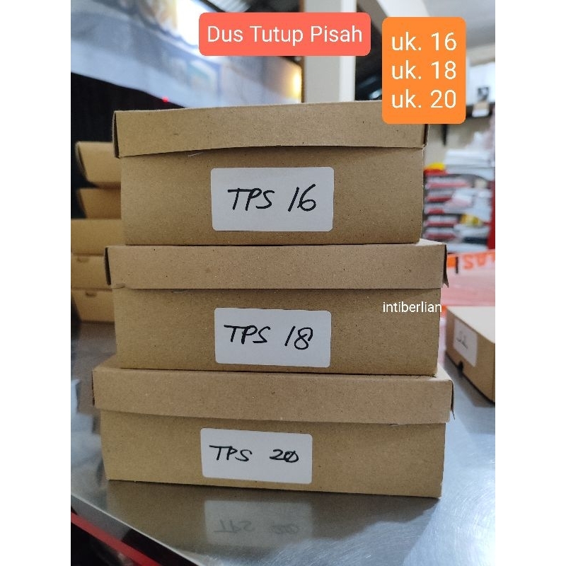 

(1 pack isi 100pcs) Kotak Nasi / Snack Tutup Pisah 16/18/20