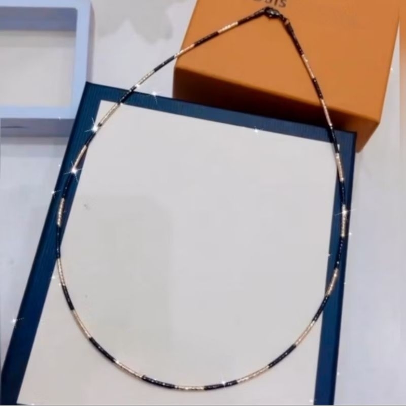 Kalung choker lapis emas kilau mirip emas asli Anti Karat Anti Alergi 010
