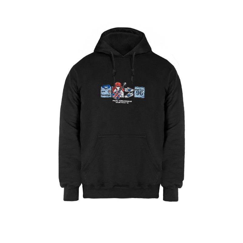 Prung Maine Road BL Hoodie Warna Hitam