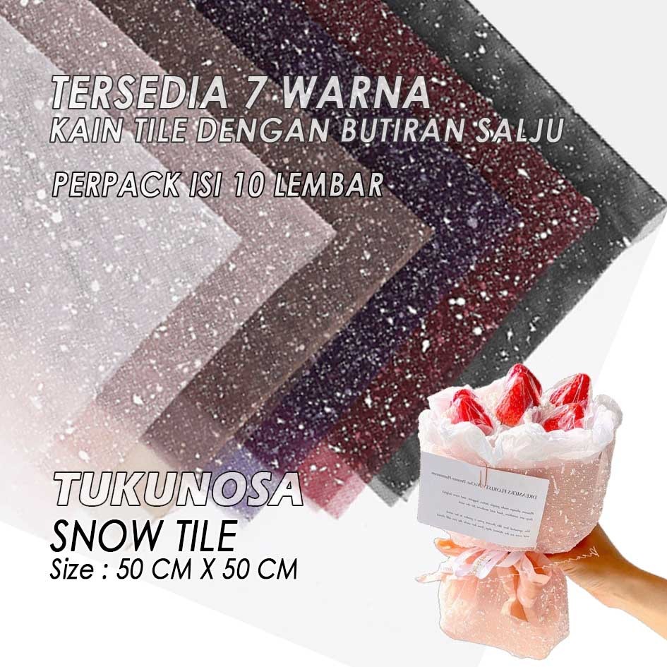

PERPACK FLOWER WRAPPING MESH SNOW TILE - JARING SALJU TILLE BUKET KERTAS BUKET BUNGA BOUQUET