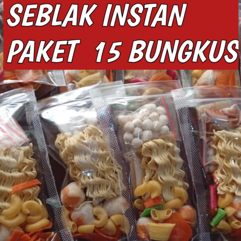 

SEBLAK INSTAN KOMPLIT 15 BUNGKUS/SEBLAK INSTAN/SEBLAK